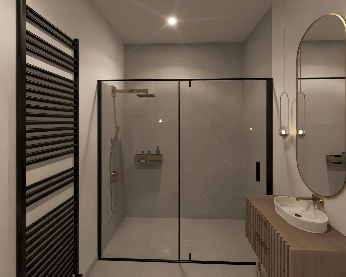 Badkamer met badmeubel